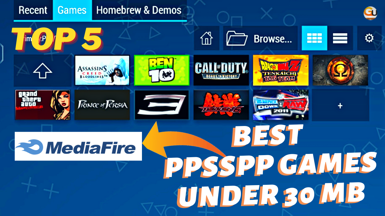 Top 5 PPSSPP Games Under 30 MB