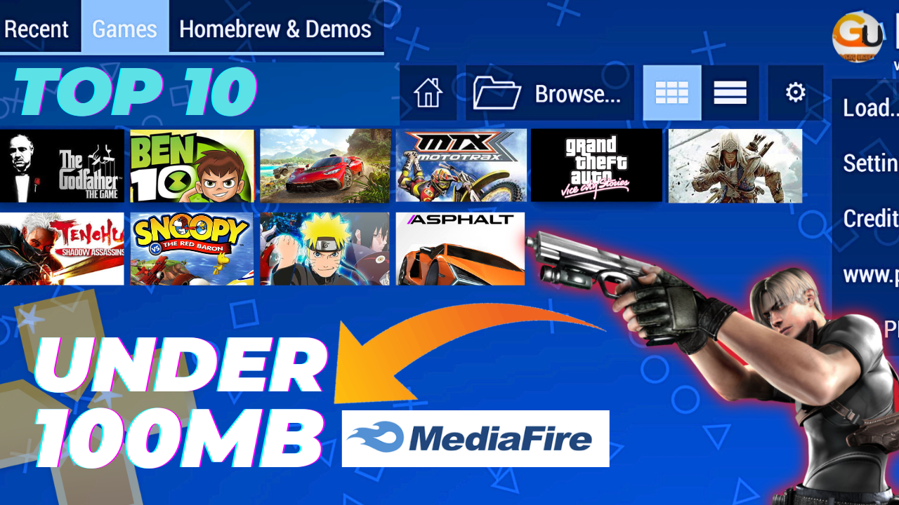 Best PPSSPP Games Under 100MB