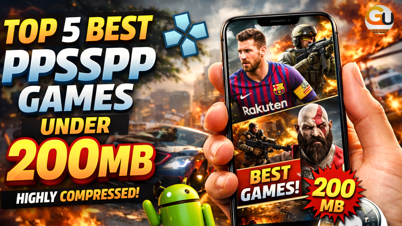 Top 5 Best PPSSPP Games Under 200MB